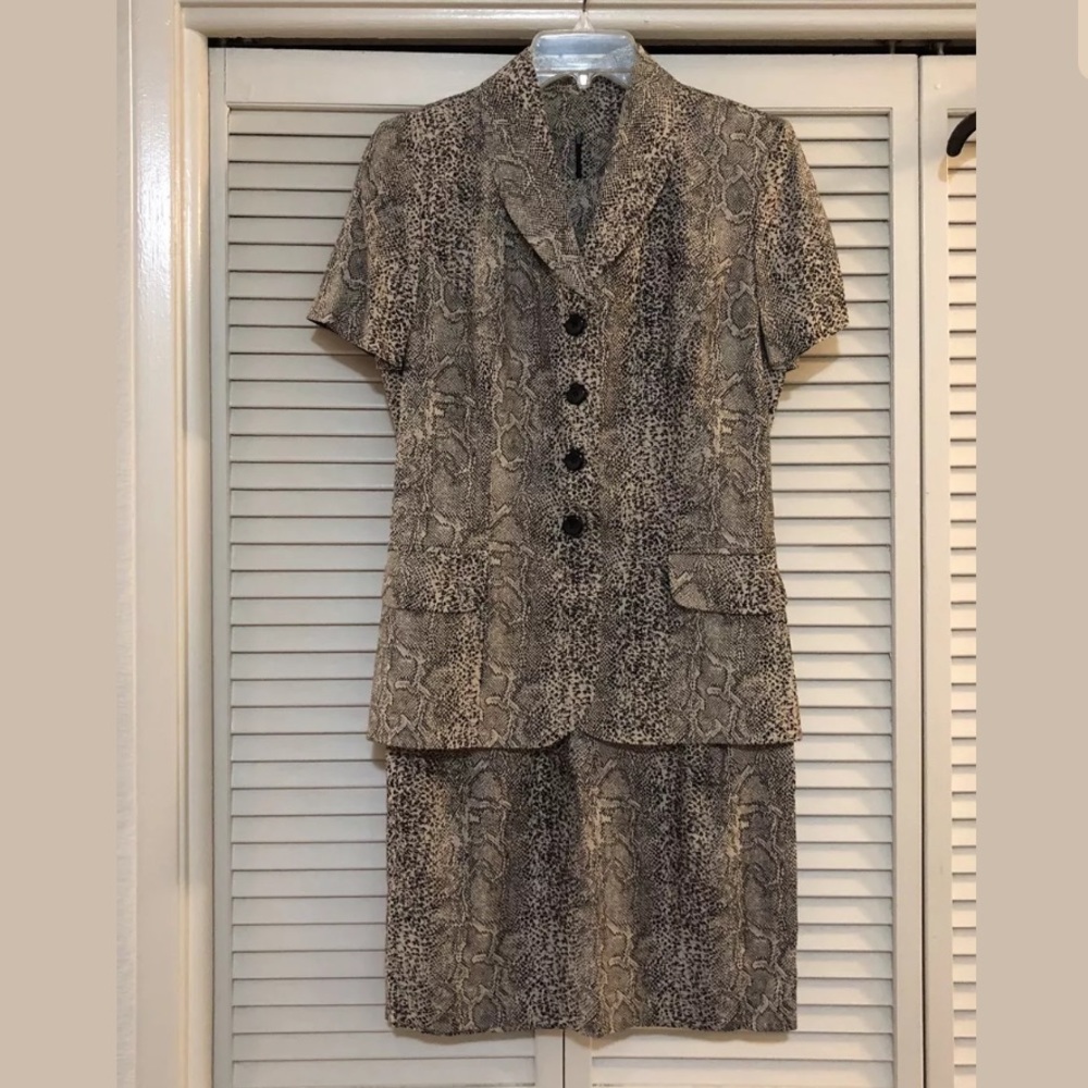 Danny & Nicole New York Snake Print Dress